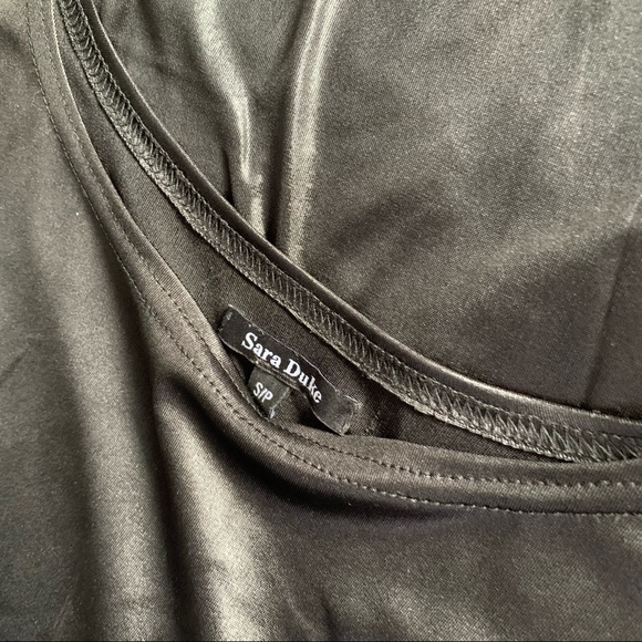 Faux Leather Look Dress - Picture 2 of 2